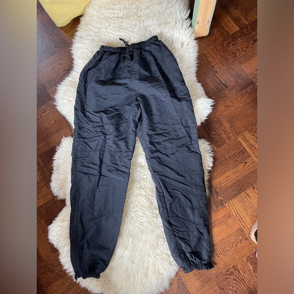 Y2K 90s Vintage American Apparel Nylon baggy track pants mesh lined nylon